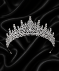 Diadème Royal Argenté en Cristal