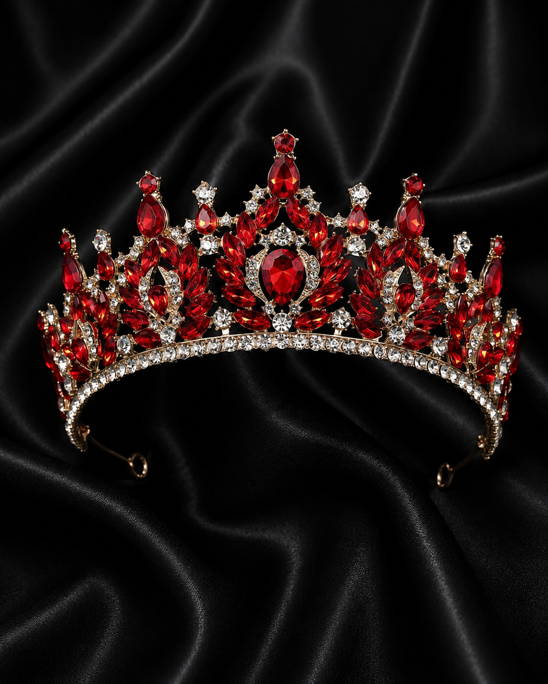 Couronne Royale Rubis en Cristal